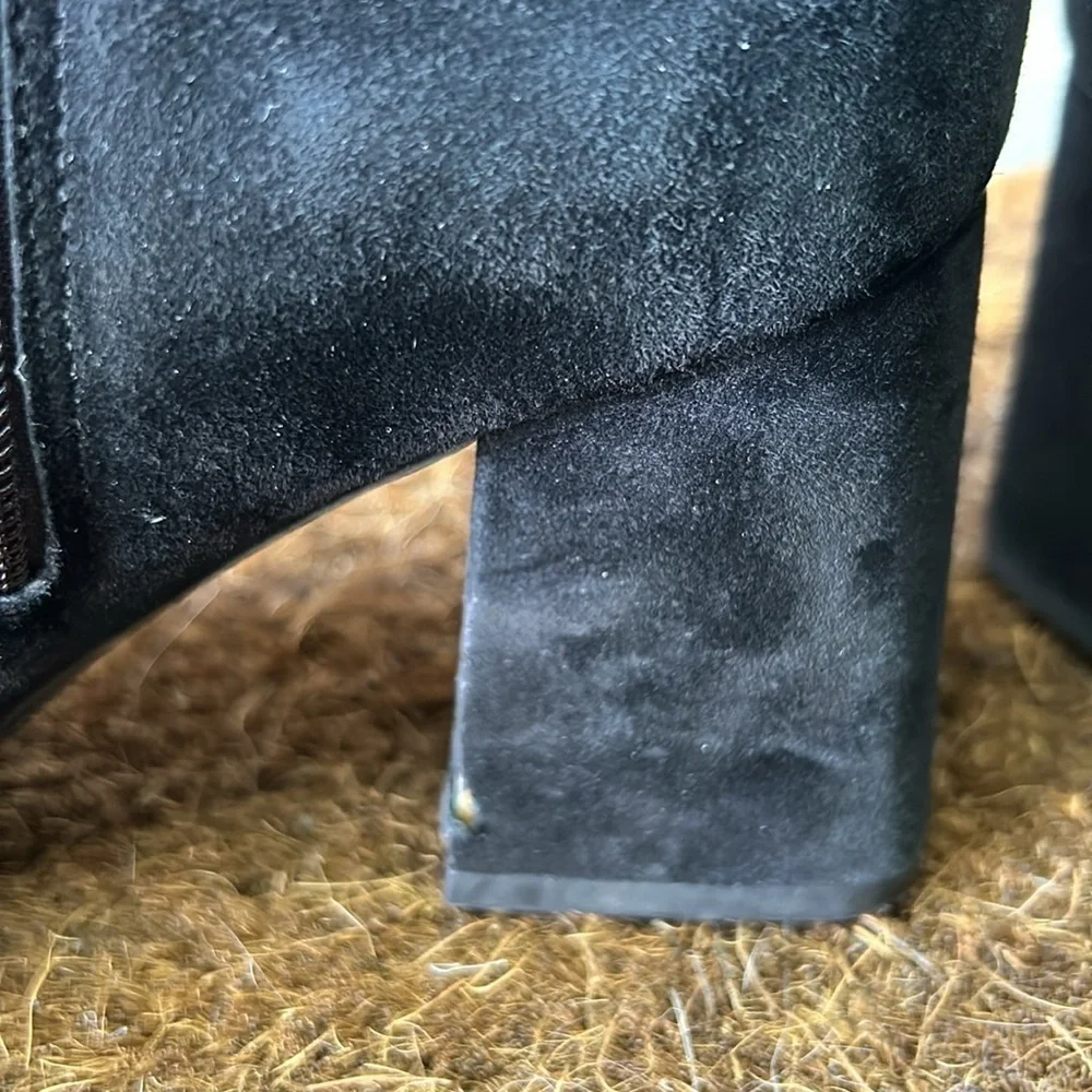 Kate Spade Adalyn Ankle Boots Black Suede Size 9 Booties Fall Boots